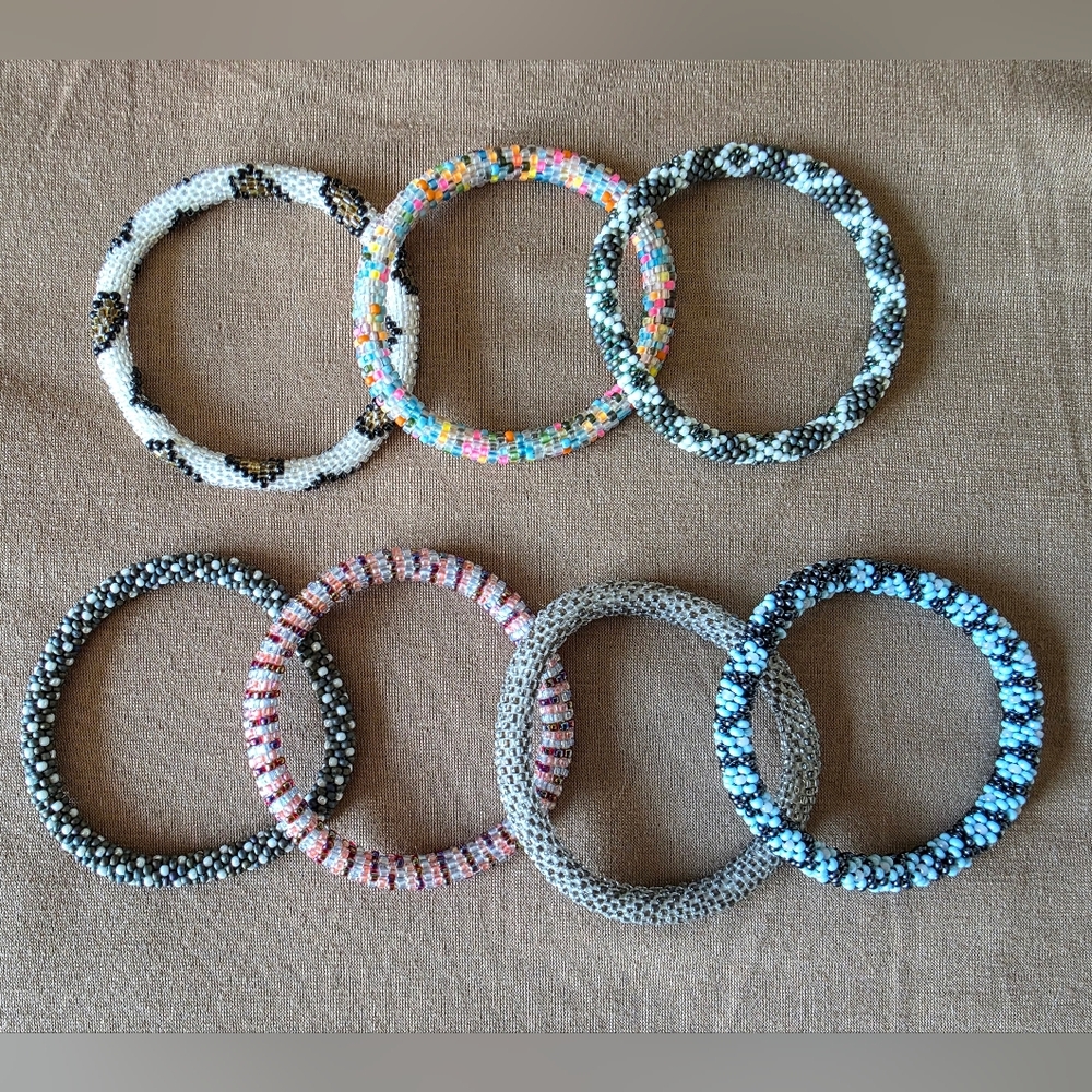 Elegant Multicolor Beaded Bracelet Set